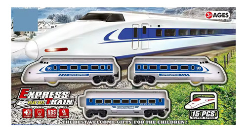 Tren Eléctrico Con Pista 15 Piezas