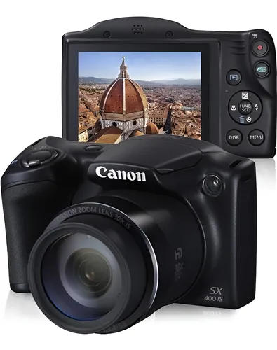 Câmera Canon Powershot Sx400is 16mp Lcd 3.0” Zoom Óptico 30x Preto