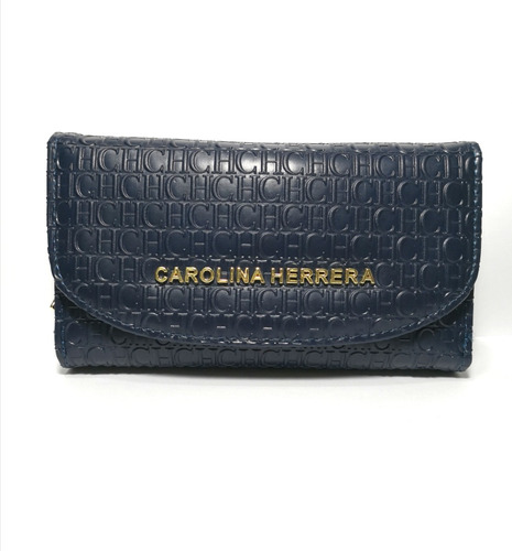 Billetera Cartera Mediana C Azul 