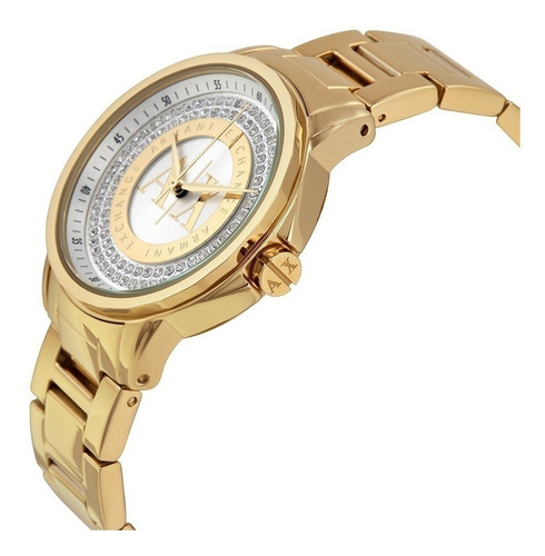 Reloj Armani Ax4321 Acero Dorado Brillantes  Mujer Original