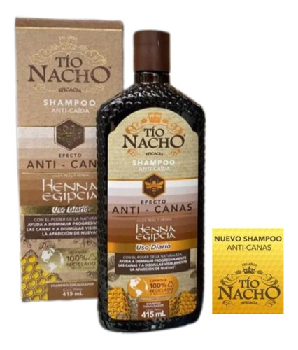 Shampoo Tío Nacho Anti Canas - mL a $132