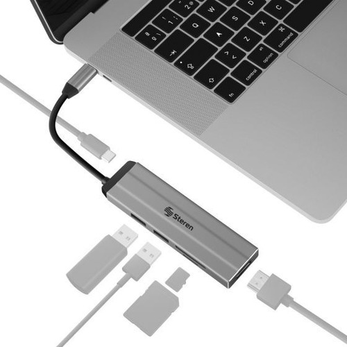 Adaptador Usb C Para Macbook Air Thunderbolt 3 Hdmi Sd Hub