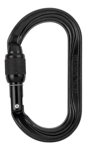 Mosquetón Petzl Oxan Negro 38kn Rescate Trabajo Vertical 