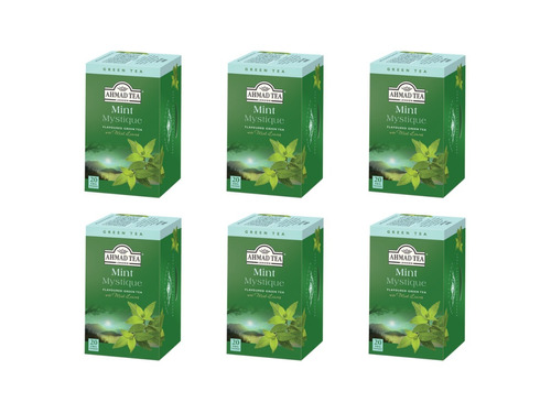 Té Ahmad Tea Té Verde Menta 20 Bolsitas (pack 6) 