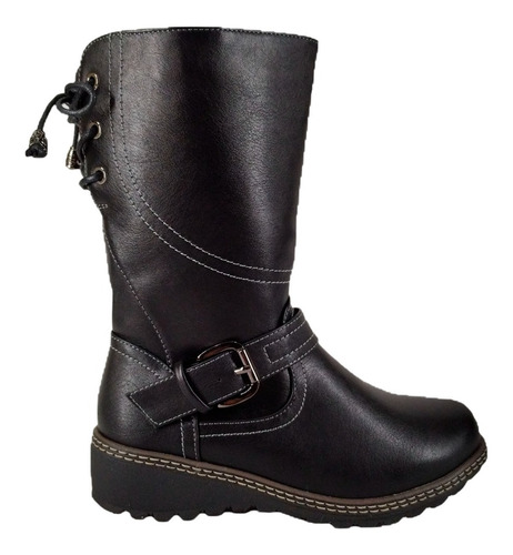 Bota De Mujer Taco Bajo Elegante A852-11