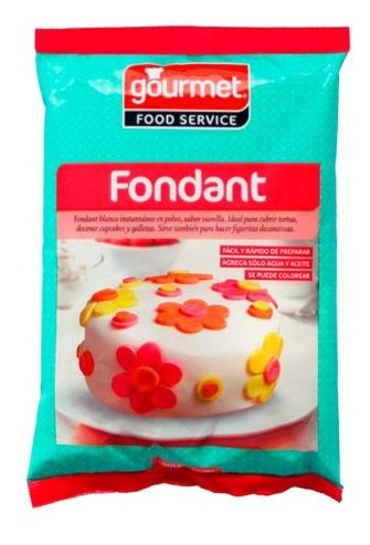 Base De Fondant En Polvo Gourmet 500gr(2uni) Super