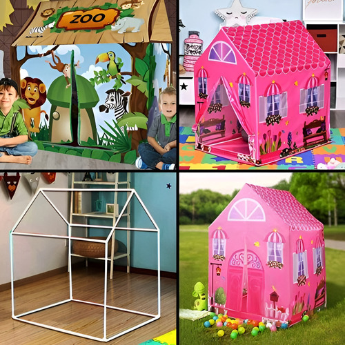 Carpa Infantil Casita Para Niños Apta Para Exteriores
