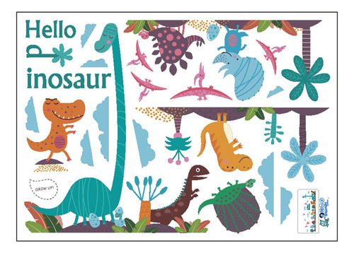 A 1 Pegatina Decorativa Para Pared De Dinosaurio Bebé