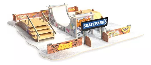 Pista De Skate De Dedo Radical Skate Park Em Madeira