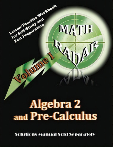 Algebra 2 And Pre-calculus (volume I), De Aejeong Kang. Editorial Mathradar, Tapa Blanda En Inglés
