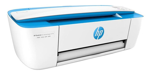 Imagem 3 de 4 de Impressora a cor multifuncional HP Deskjet Ink Advantage 3776 com wifi branca e azul 100V/240V