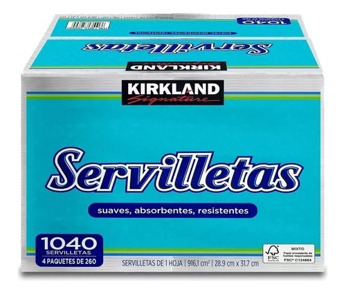 Servilletas Kirkland Signature Paquete Con 1040 Servilletas