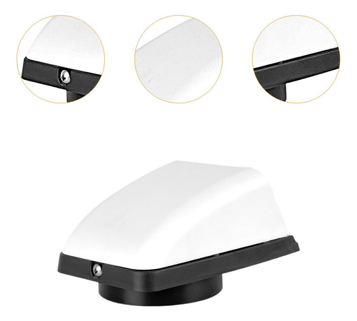 Capota De Exaustão De Admissão Marinha Top Branco E Preto