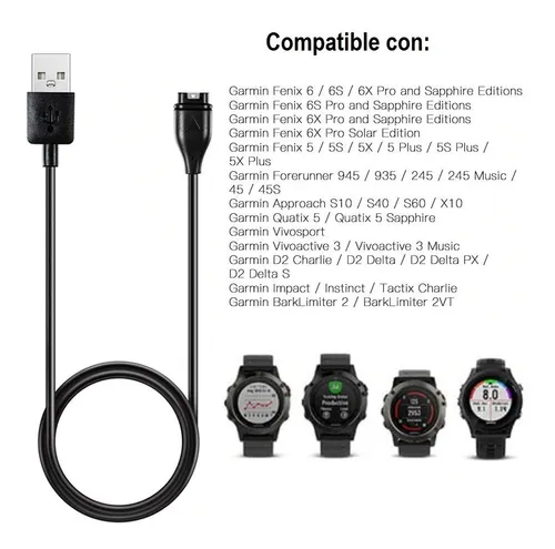 Cable de carga garmin vivoactive 3 sale