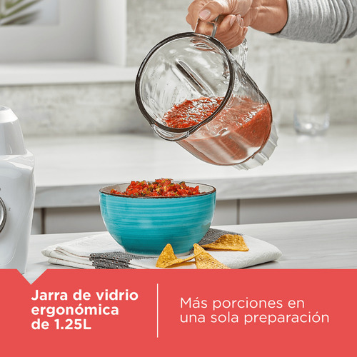 Licuadora Black+decker 1.25l Ice Crush Blanca, Bl0876-0wdla Color Blanco