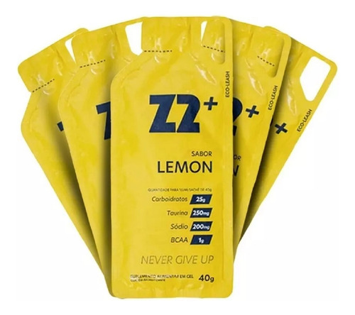 Gel Z2+ 40g Sabor Lemon Com Bcaa Kit Com 5 Sachês Sabor Limão