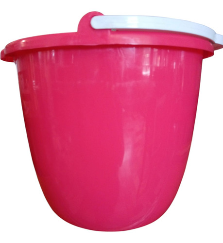 Cubeta De Plástico Color Rosa 12 Litros Rosa
