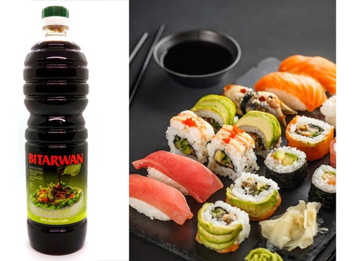 Pack X 15u Salsa De Soja Bitarwan Light 1 Lt Ideal Sushi