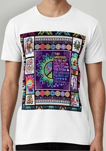 Remera Chica Hippie, Día De La Mujer Hippie, Chica Hippie Di
