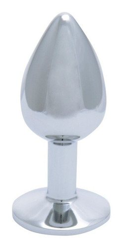 Plug Anal, Ânus, Cú, Em Metal Com Pedra Médio Vermelho Cor Roxo