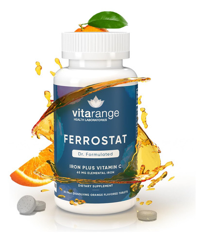 Ferrostat Hierro Masticable De 65 Mg Con Vitamina C Para Pac