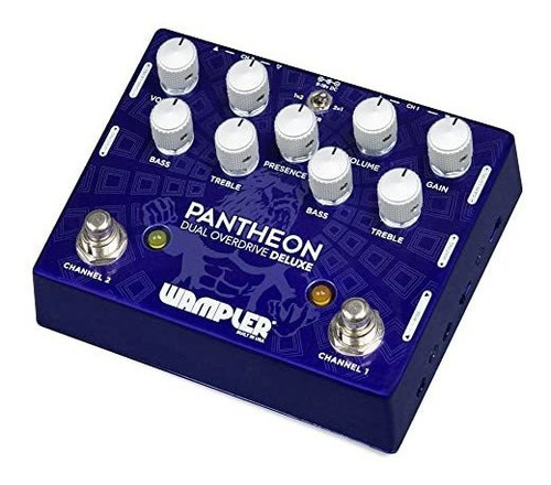 Pedal Wampler Pantheon Deluxe Dual Overdrive Con Midi, Azul