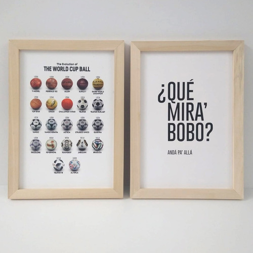 Cuadros Emoty Evolución Pelotas Mundial + Qué Mirás Bobo