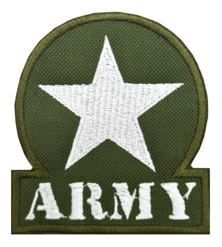 Parche Bordado Army Us Ejercito Usa Estrella Verde O Negro