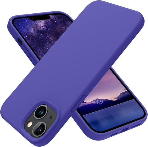 Funda Para iPhone 14 Plus 5g De Silicona Resistente Violeta