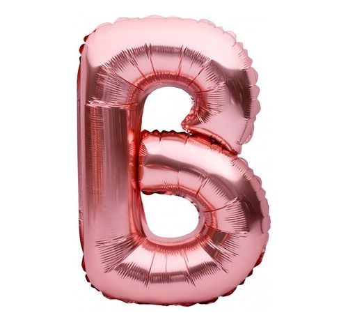  Globos Letras Metalizadas Rose Rosa Gold De 45 Cm 