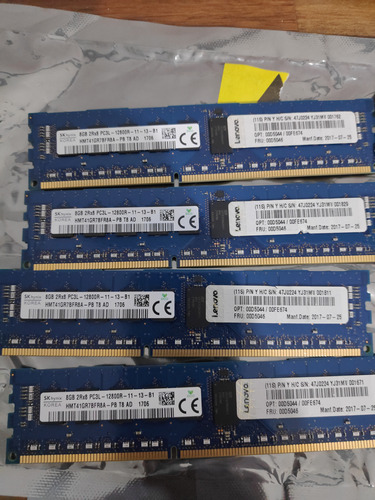 Ram Ddr3 Pc3l 12800r 8gb Cada Mudulo