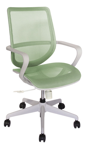 Silla De Oficina Operativa De Malla Mesh Evolution Gris Color Gris-verde