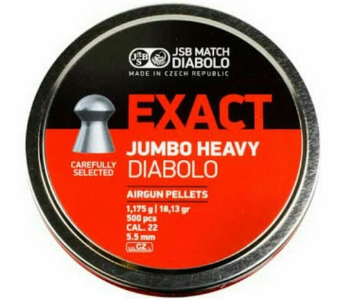 Postón Jsb Exact Jumbo Heavy 5.5mm 18.13grains 500 Ud