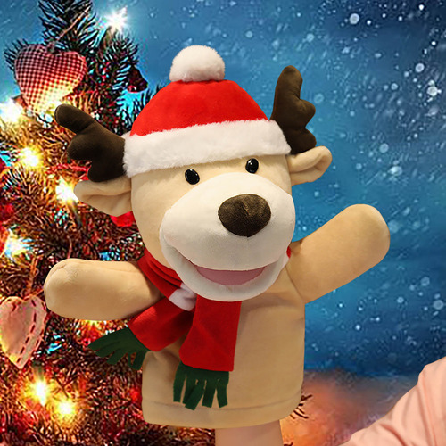 Peluches De Papá Noel, Marionetas De Mano, Boca Abierta, Man