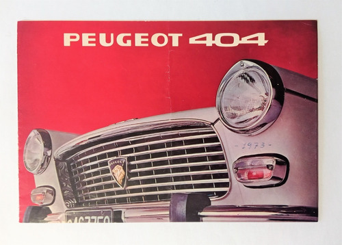 Manual Usuario - Folleto Concesionaria - Peugeot 404 - 1973