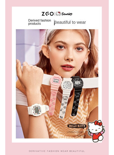 Garantía Genuina: Reloj Digital Hello Kitty Watch Sanrio