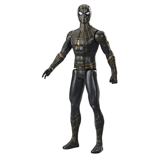 Imagen 2 de 4 de Marvel Spider-man Titan Hero Traje Negro Y Dorado