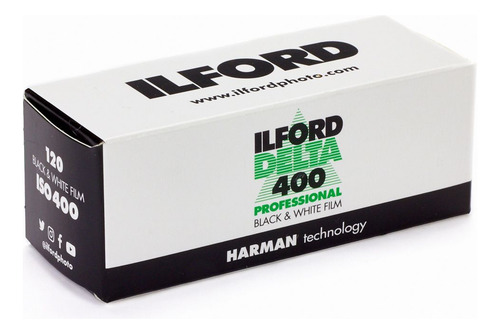 Película fotográfica en blanco y negro Ilford Delta 400, 120 mm