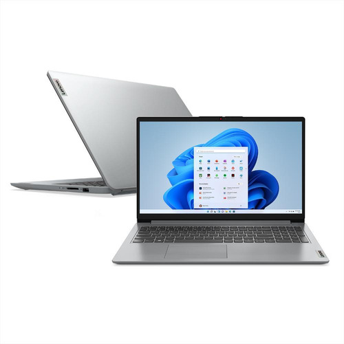 Notebook - Lenovo 82vy000xbr I5-1235u 3.30ghz 16gb 512gb Ssd Intel Iris Xe Graphics Windows 11 Home Ideapad 1i 15,6" Polegadas