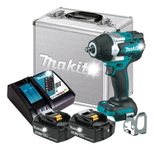 Chave De Impacto 1/2 18v Dtw700 18v 2 Bateria 5ah Makita Biv