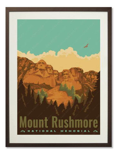 Gaeaverse Mount Rushmore - Póster Decorativo De Paisaje De.