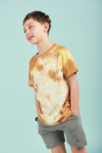 Remera Vicus Pocket Tie Dye Amarillo