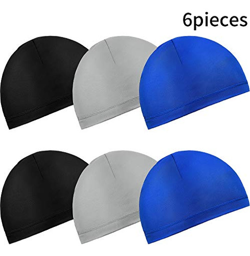 Boao 6 Piezas Casco Liner Gorras De Calavera Gorra Absorbent