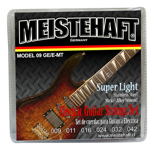 Set De Cuerdas Para Guitarra Electrica 09ge/e-mt Meistehaft