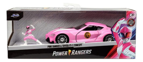 Vehiculo Toyota Figura Power Rangers Rosa 1-32 Jada Hasbro Rosa Claro