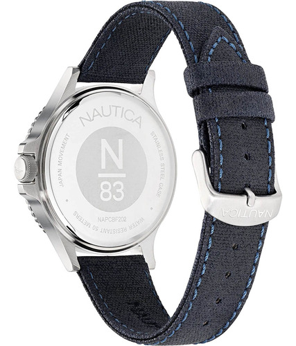 Reloj Nautica Cocoa Beach Modelo: Napcbf202 Color de la correa Azul Color del fondo Azul
