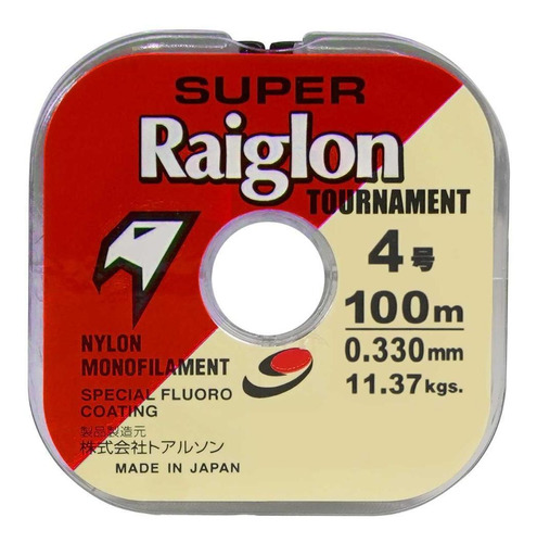 Linha Srtour Transparente 100m/11.37kg/0,330mm Super Raiglon