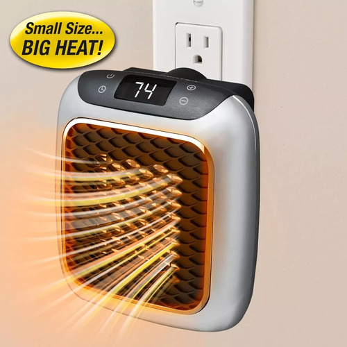 / Mini Calentador Turbo 800w Pared Compacto Termostato