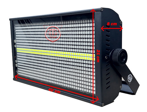 Estrobo Rgb 1000w - Leds Blancos - Dmx / 4pzs Con Case
