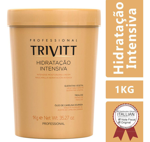 Hidratação Trivitt Mascara Intensiva Itallian Hairtech 1 Kg